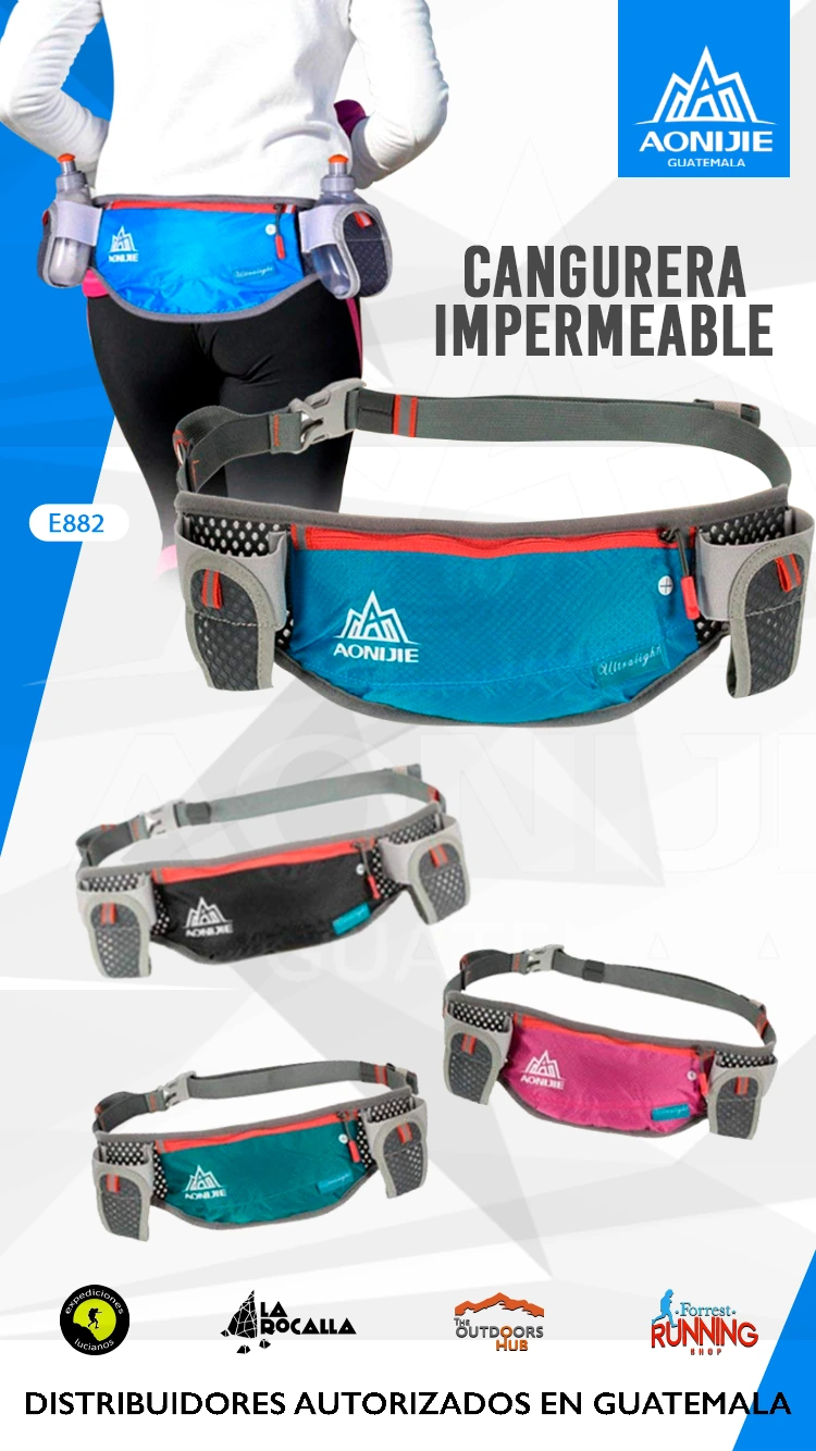 Pieza comercial de AONIJIE Guatemala para cangurera impermeable