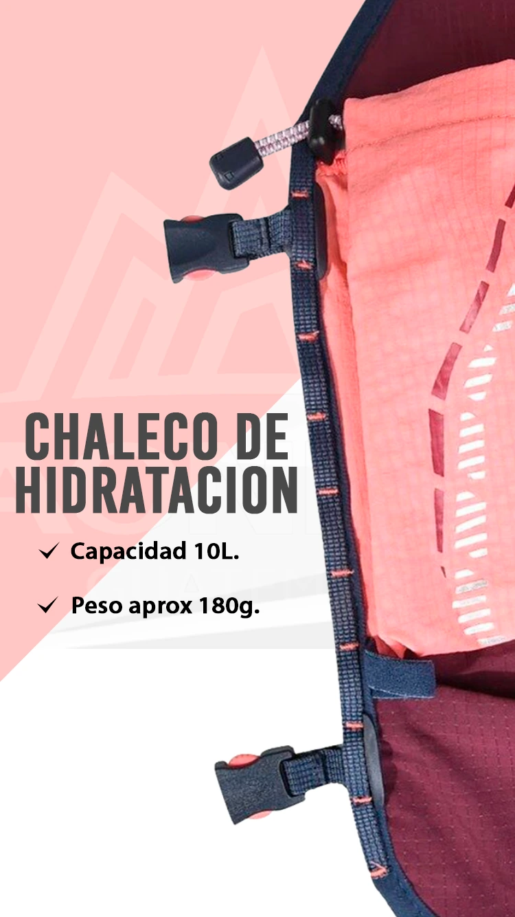 Pieza comercial de AONIJIE Guatemala para chaleco de hidratación