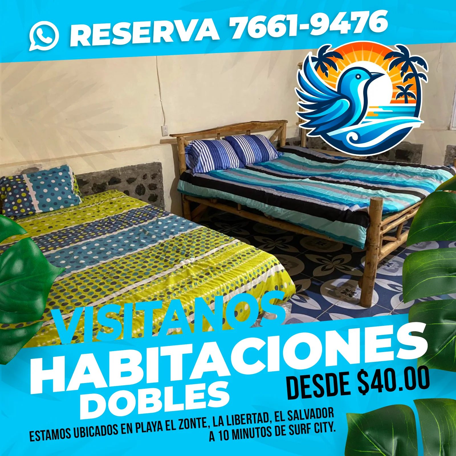 Post de El Pájaro Azul sobre sus habitaciones dobles