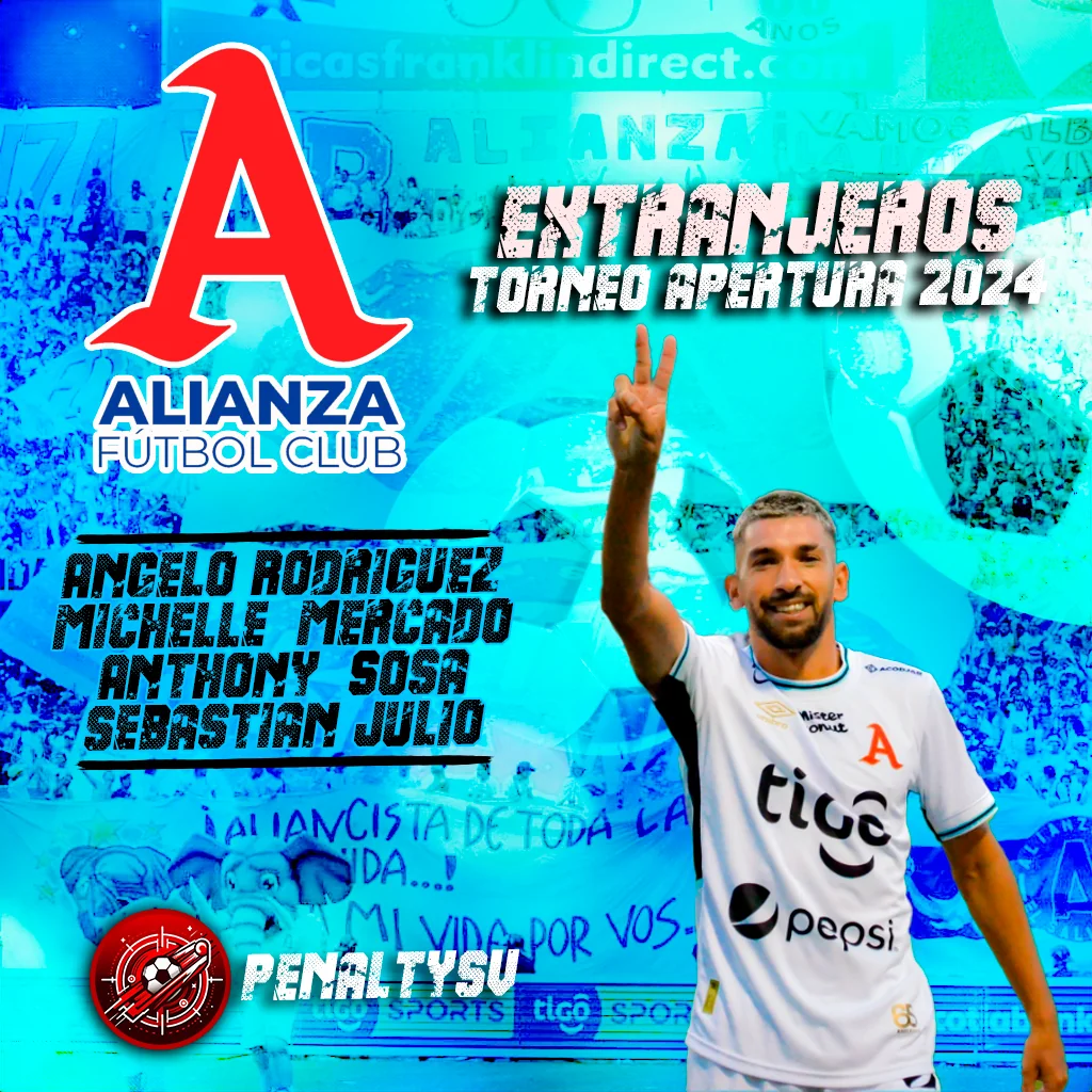 Post de Penalty El Salvador sobre los jugadores extranjeros de Alianza F.C. en el Torneo Apertura 2024