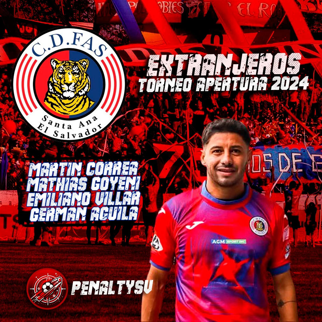Post de Penalty El Salvador sobre los jugadores extranjeros de C.D. FAS en el Torneo Apertura 2024